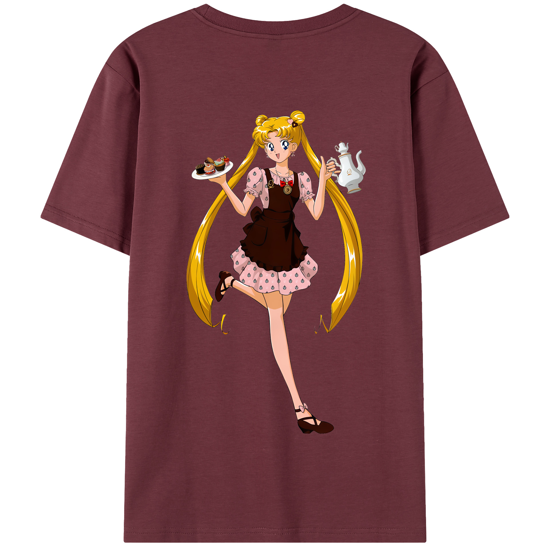 （画像用） 美少女戦士セーラームーン 愛野 美奈子 あいの みなこ Sailor Moon Aino Minako 綿100％半袖Tシャツ（背面プリント）